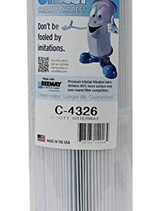 Unicel C4326 25 Square Foot 106 Pleat Count Rainbow Waterway Replacement Filter Cartridge for Home Pool, Hot Tub, and Spa, White