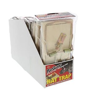 Pestguard TR1PDQ 803100 Rat Trap Wood PDQ Display 12PK, Brown