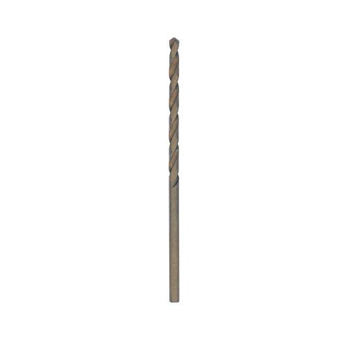 BOSCH CO2134 1-Piece 7/64 In. x 2-5/8 In. Cobalt Metal Drill Bit for Drilling Applications in Light-Gauge Metal, High-Carbon Steel, Aluminum and Ally Steel, Cast Iron, Stainless Steel, Titanium