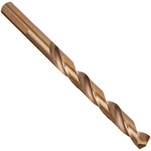 BOSCH CO2146 1-Piece 19/64 In. x 4-3/8 In. Cobalt Metal Drill Bit for Drilling Applications in Light-Gauge Metal, High-Carbon Steel, Aluminum and Ally Steel, Cast Iron, Stainless Steel, Titanium