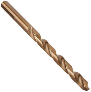 bosch co2143 1-piece 1/4 in. x 4 in. cobalt metal drill bit for drilling applications in light-gauge metal, high-carbon steel, aluminum and ally steel, cast iron, stainless steel, titanium