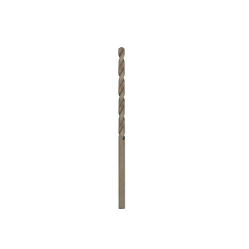 BOSCH CO2133 1-Piece 3/32 In. x 2-1/4 In. Cobalt Metal Drill Bit for Drilling Applications in Light-Gauge Metal, High-Carbon Steel, Aluminum and Ally Steel, Cast Iron, Stainless Steel, Titanium