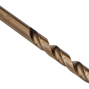 BOSCH CO2155 1-Piece 7/16 In. x 5-1/2 In. Cobalt Metal Drill Bit for Drilling Applications in Light-Gauge Metal, High-Carbon Steel, Aluminum and Ally Steel, Cast Iron, Stainless Steel, Titanium