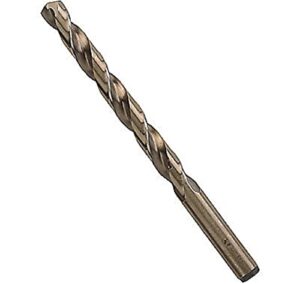bosch co2158 1-piece 31/64 in. x 5-7/8 in. cobalt metal drill bit for drilling applications in light-gauge metal, high-carbon steel, aluminum and ally steel, cast iron, stainless steel, titanium