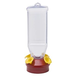 perky-pet 201 lantern hummingbird feeder- 18 oz, red