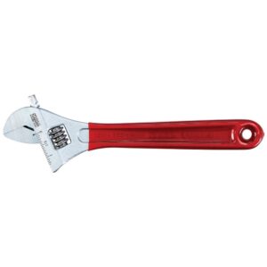 Klein Tools D507-10 Adjustable Drive Wrench, Forged with Extra Capacity Jaw and High Polish Chrome Finish, 10-inch