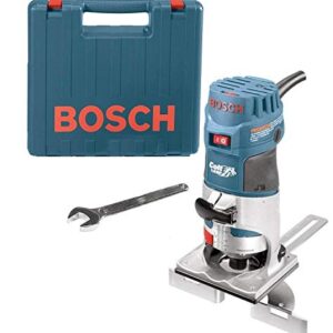 Bosch PR20EVSK-RT Colt Palm Grip 5.7 Amp 1-Horsepower Fixed Base Variable Speed Router with Edge Guide (Renewed)