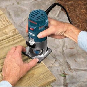 Bosch PR20EVSK-RT Colt Palm Grip 5.7 Amp 1-Horsepower Fixed Base Variable Speed Router with Edge Guide (Renewed)