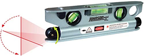 Johnson Level & Tool 40-6164 Magnetic Torpedo Laser Level, Red, 1 Laser Level