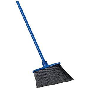 quickie extra-reach angle broom, flagged bristles, angle broom for garages, courtyard, sidewalks, decks and outdoor surfaces, perfect for home kitchen room office floor