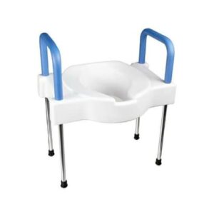 sp ableware 9155 tall-ette elevated toilet seat with extra wide seating surface and leg, white