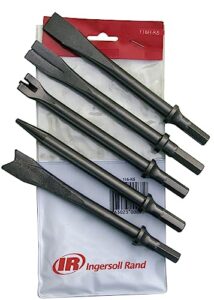 ingersoll rand 9500 chisel bit kit for 114gqc edge series air hammer, 5 piece set includes tapered punch, flat chisel, panel cutter, sheet metal cutter, spot weld breaker