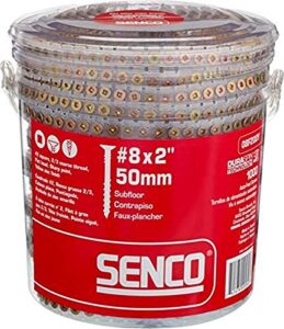 senco 08f200y duraspin# 8 by 2" subfloor collated screw (1, 000per box)