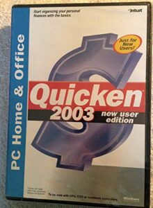 quicken 2003 new user edition (pc home & office)