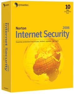 norton internet security 2006 protection pack - 10 user