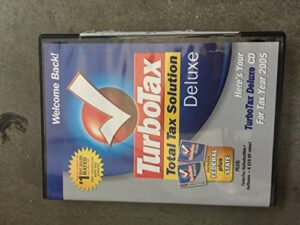 turbotax deluxe 2005 with state win/mac [old version]