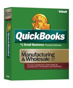 quickbooks premier manufacturer & wholesale 2006