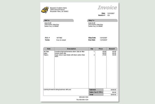 Intuit Invoice Manager [from the makers of Quickbooks]