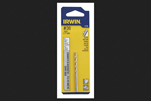 Irwin Tools Drill #36 GPW JL 118' BRT CARDED