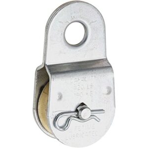 national hardware n195-800 3213bc fixed single pulley in zinc plated,1-1/2"