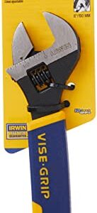 IRWIN VISE-GRIP Adjustable Wrench with Comfort Grip, SAE, 6-Inch (GIDDS2286372)