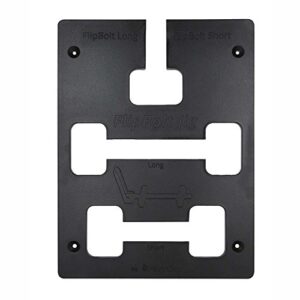 fastcap - flipbolt jig for fastening stiles, countertops, and invisible connectors with routing - black - 99940