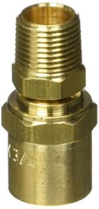 milton 622 3/8" mnpt reusable hose end fittings - box of 5,gold