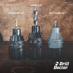 Drill Doctor Large Bit Chuck Sharpen 3/32" to 3/4" Bits for Models 500x, and XP. Replacement for 750X DA70100PF