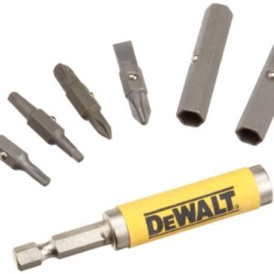 DEWALT Bit Set with 6-in-1 Flip and Switch Driver System, 7-Piece (DW2336),Yellow