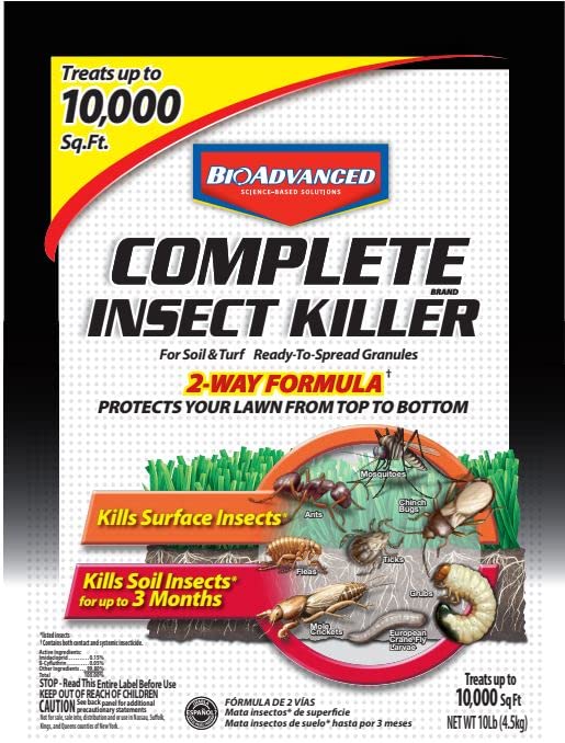 BioAdvanced Complete Brand Insect Killer for Soil and Turf, Granules, 10 lb