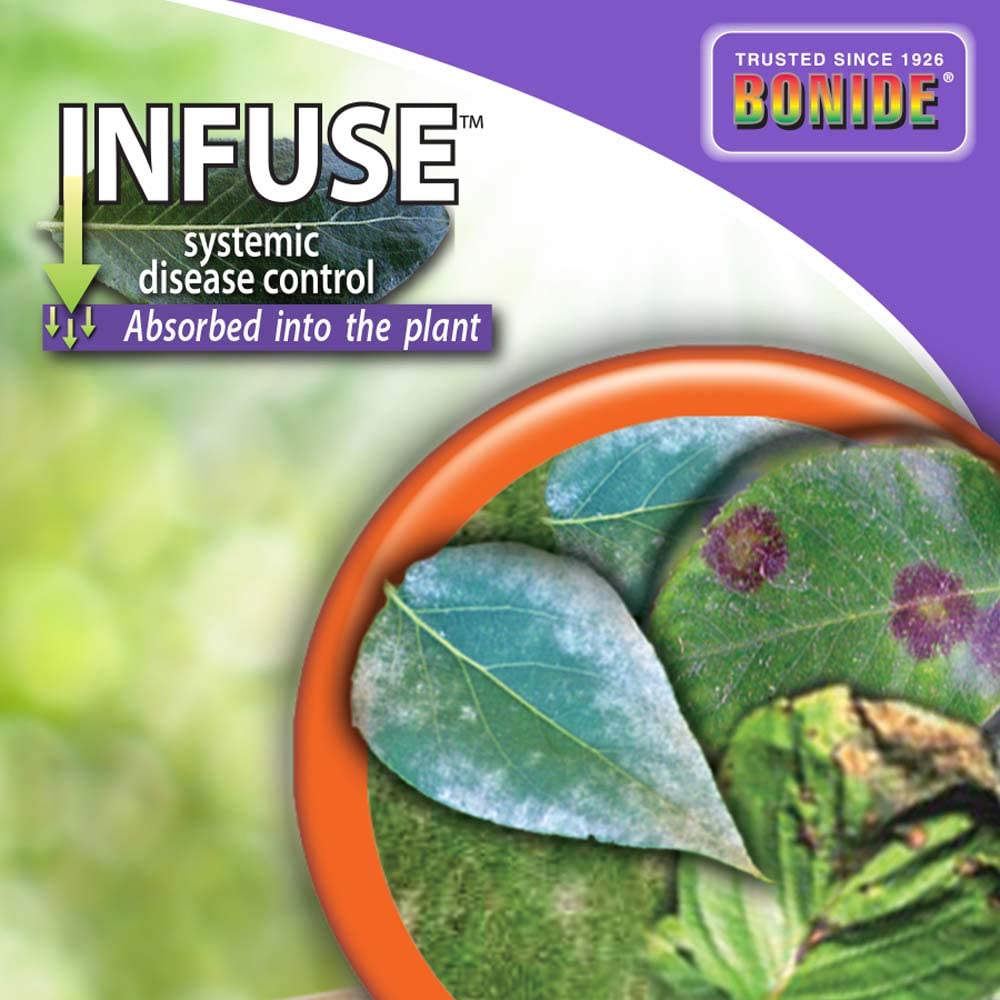 Bonide Infuse Systemic Disease Control, 16 oz Concentrated Solution for Plant Disease Control, Long Lasting & Waterproof