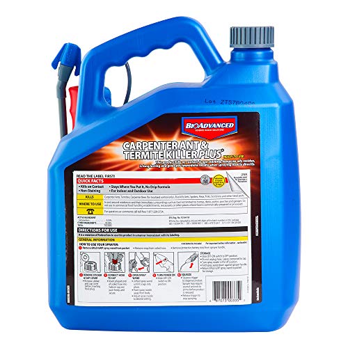 BioAdvanced Carpenter Ant & Termite Killer Plus, Ready-to-Use, for Insects, 1.3 Gal