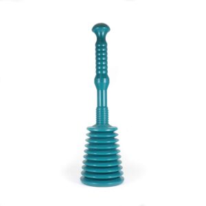 master plunger mm3 sink & drain plunger for kitchen sinks, bathroom sinks, showers, and bathtubs. strong heavy-duty design with large bellows commercial & residential use, teal