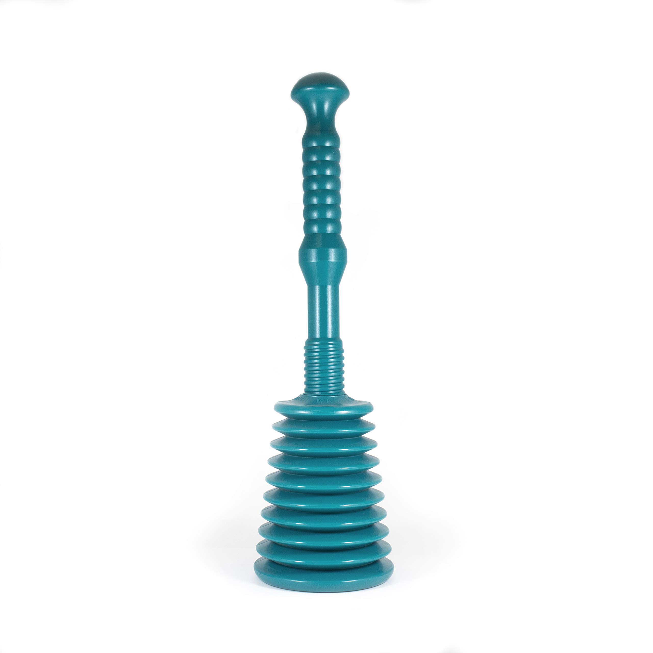 Master Plunger MM3 Sink & Drain Plunger for Kitchen Sinks, Bathroom Sinks, Showers, and Bathtubs. Strong Heavy-Duty Design with Large Bellows Commercial & Residential Use, Teal