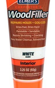 Elmer's E855 Carpenter's Wood Filler, 3.25-Ounce Tube, White