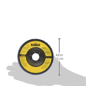 DEWALT Flap Disc, Zirconia, 4-1/2-Inch x 7/8-Inch, 80-Grit (DW8309)