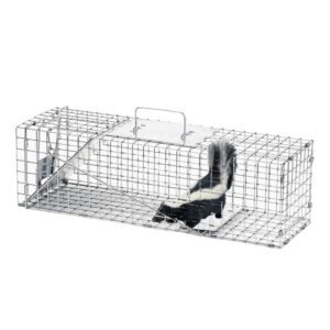 havahart 1078sr medium professional style 1-door humane catch and release animal trap for rabbit, skunk, mink, and squirrel