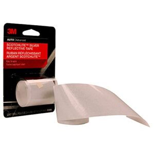 3M Scotchlite Silver Reflective Tape, 03456, 2 in x 36 in, 1 Roll