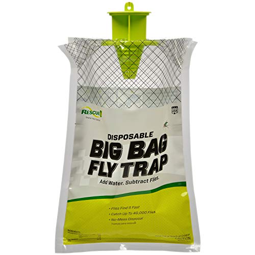 RESCUE! Big Bag Fly Trap – Disposable, Outdoor Use