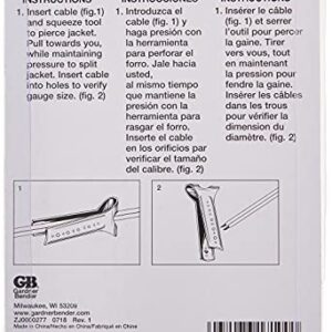 Gardner Bender CR-100 4-Inch Romex Cable Ripper, Metallic