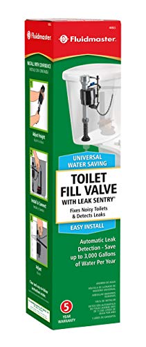 Fluidmaster 400LS Leak Sentry Pro Fill Valve , Black