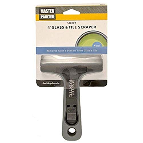 ALLWAY GTS Soft-Grip Glass & Tile Scraper, 4″