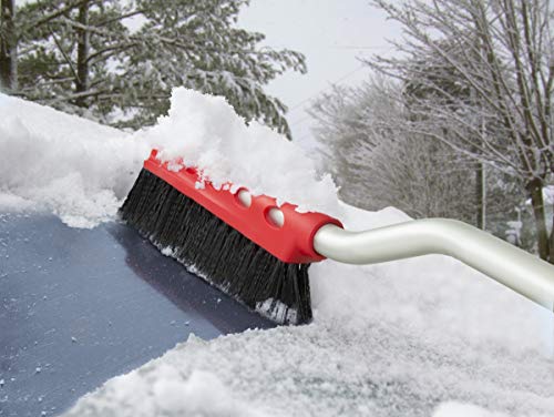 Mallory USA 999CT Snow Brush, Fixed Head, Aluminum, 35-1/2In, Assorted Colors