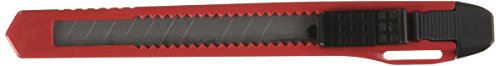 Hyde Tools 42036 Hyde Snap-Off Economy Utility Knife, 9 Mm Polystyrene, 1 Blade, Red