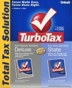 turbotax deluxe & state multi-state 2004 win/mac