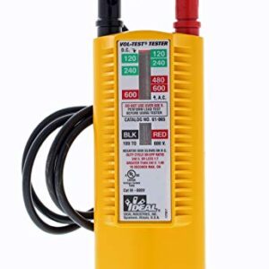 IDEAL INDUSTRIES INC. 61-065 Vol-Test Voltage Tester, CATIII for 600v,Yellow