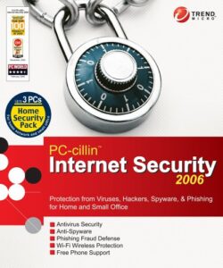 pc-cillin internet security 2006 home security pack - 3 user