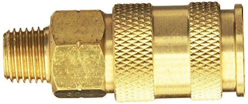 Milton Industries S-765 HI-Flo V-Style -FeetA,M,V-Feet 1/4-Inch MNPT Brass Body, Single