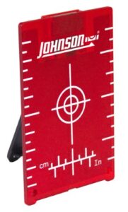 johnson level & tool 40-6370 magnetic floor target, red, 1 target