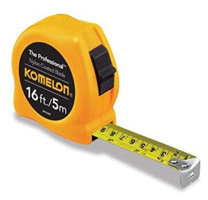 komelon 4916im the professional 16-foot inch/metric scale power tape, yellow